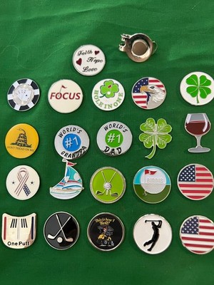 SAVE WHEN YOU BUY 2, LOWEST Price Metal Golf Ball Makers w/Hat Clips
