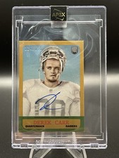 2014 TOPPS - MINI AUTOGRAPH DEREK CARR AUTO ROOKIE No. 214 #124/150 - RAIDERS