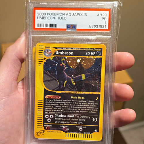 Umbreon graded PSA 1 for sale on eBay