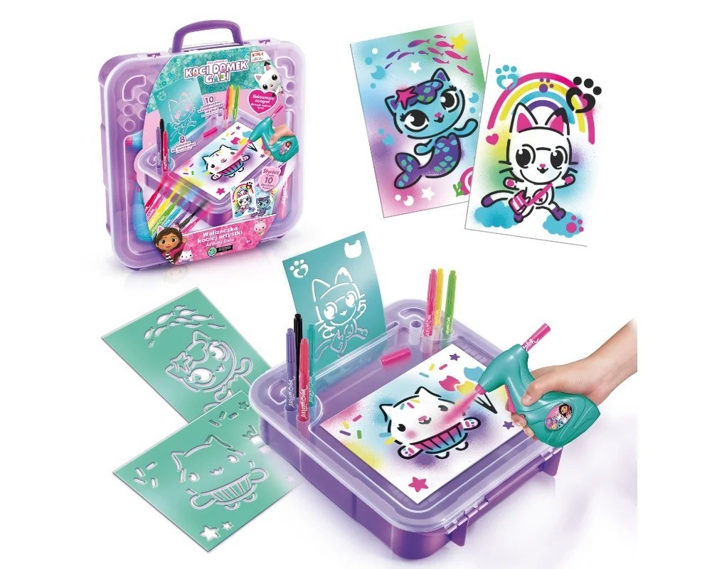 5905896602176 Gabby Dollhouse Cat Artists Suitcase set Epee 8390₽