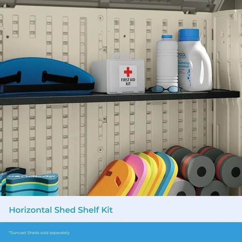 Suncast 1.25 in. H X 50 in. W X 10.25 in. D Resin Shelf Kit - Picture 3 of 5