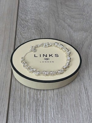 LINKS OF LONDON SWEETIE BETTELARMBAND STERLINGSILBER SEHR SELTEN SWEETIE