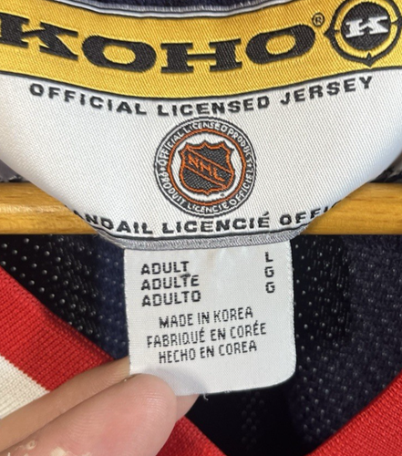 Koho Columbus Blue Jackets Navy CB Logo Hockey Jersey Size Large - Picture 8 of 11