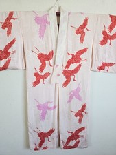 1930s,Antique Japanese Silk Kimono , gown, Dressing,Lingerie, Nightwear,128