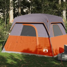 WALPLUS Camping Cabin Tent 4-Person Orange Compact Waterproof Shelter