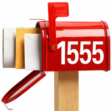 Custom Mailbox Numbers Vinyl Decals Waterproof Stickers 3" 4"