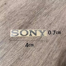 Sticker for Sony Silver Logo TV PlayStation Game Laptop Desktop 40mm x 7mm 1pcs