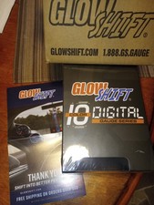 Glowshift Digital Engine Oil Temp Gauge Kit W Sensor Sending Unit 10 Color