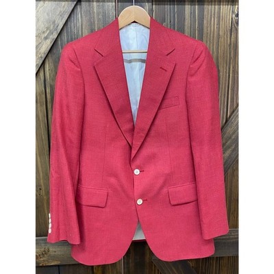 VTG Polo University Club Ralph Lauren USA cotton linen 2-button sport coat 36R