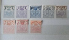 HAÏTI Classiques 1898-1902 Armoiries Palmier Lot 8 timbres MH nuances