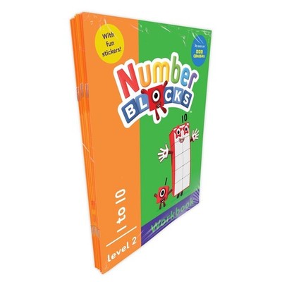Numberblocks & Alphablocks Orange Level Workbook Set (6 books) by Alphablocks