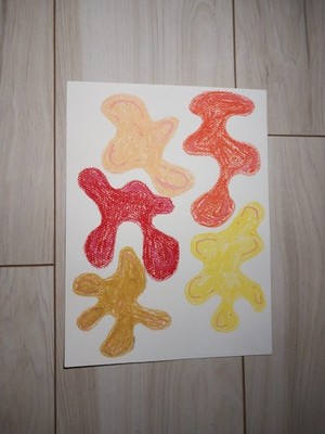 Sindy Fuhr Oil Pastel Drawing 9x12 Inch Original Art Title So Many Thoughts