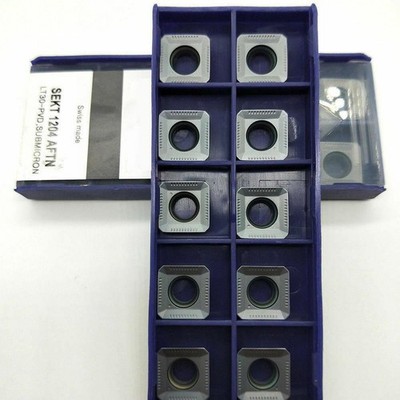 10 Stück SEKT1204AFTN Hartmetalleinsätze für Drehmaschine Fräsen und Metalld