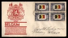 Mayfairstamps US FDC 1943 Washington DC block Belgium flag First Day Cover aax_3