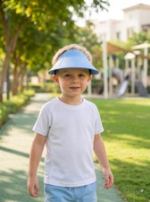 Kids Sun Visor Hat Wide Brim UV Shade Adjustable Lightweight Summer Cap 8 Colors