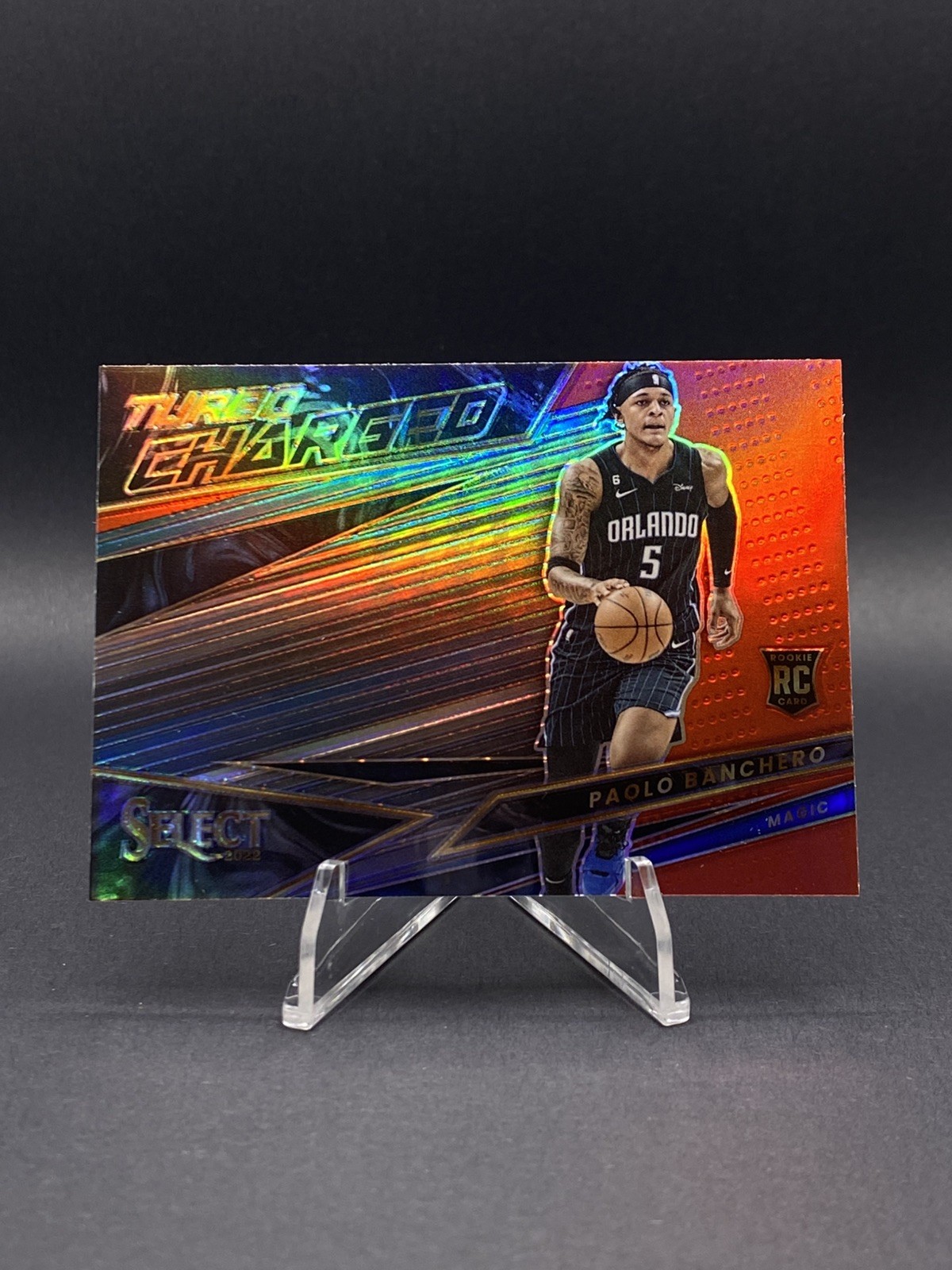 2022-23 Panini Select Turbocharged Paolo Banchero #5 Red Prizm (RC)