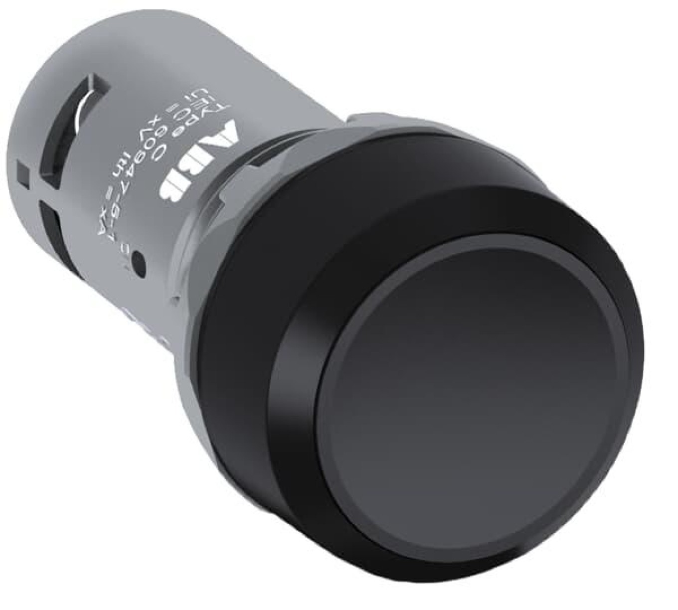 Pushbutton Monostable 22mm Concave 1R Black CP 1SFA619100R1046