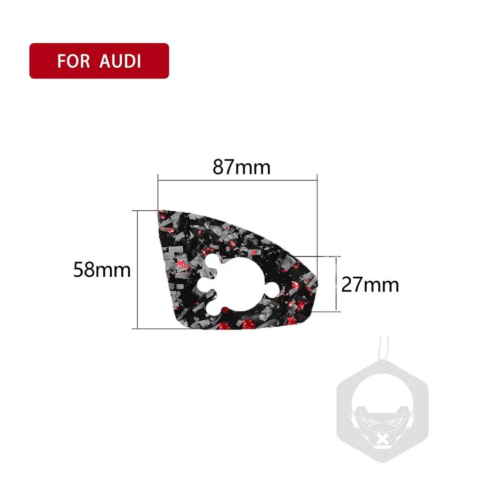 Kit completo interior de fibra de carbono forjado hervido rojo para Audi TT MK2 8J 2006-14 Foto 4 de 4