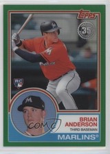 2018 Topps Silver Pack 1983 Design Chrome Green 34/99 Brian Anderson #92 0qc1