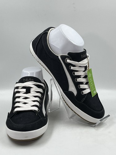 TAOS Shooting Star NERO bianco invecchiato scarpa da tennis sneaker donna US 7,5 M - Foto 2 di 15