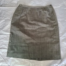Vintage 90s Pendleton Wool High Waist Pencil Skirt Sz 20W Gray Back Slit USA