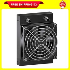 Water Cooling Radiator, 8 Pipe Aluminum Heat Exchanger Radiator with Fan for PC