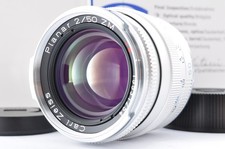 Obiettivo Carl Zeiss Planar T 50 mm f/2 ZM argento per Leica M dal Giappone c...
