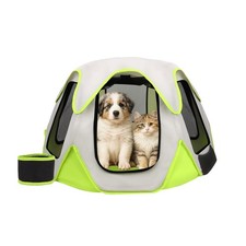 Foldable Portable Pet Playpen with Feeding Bowls, Indoor Outdoor Pet Tent for...
