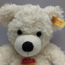 Steiff Lotte Teddy Bear 11 Cream White Plush Button Ear Original w/ Tags 11131