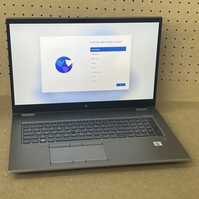HP ZBook Fury 17 G7 i7-10850H 32GB Ram 1TB SSD RTX 4000 - Fair *72% Battery*