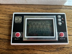 1981 Nintendo Game & Watch Wide Screen Turtle Bridge Fully Box Instru Working