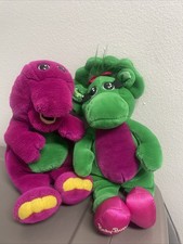Vintage Barney Baby Bob Plush Lot DAKIN 1992 Y2K 90 s Kids Exc Cond
