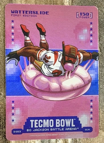 Bo Jackson Battle Arena Tecmo Bowl Watterslide Gum #BG53 150 Power SP