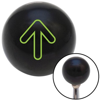Green Bubble Directional Arrow Up Black Shift Knob w/ M16x1.5 Insert Shifter