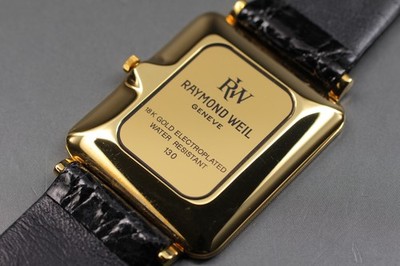 【激レア】RAYMOND WEIL Othello ゴールド　腕時計 Near MINT] Raymond Weil Othello 130 Gold Dial 18K Quartz Men's