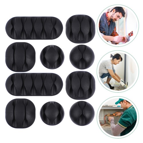 10 Pcs Pince à Fil Manipulation Cordon de Bureau Clips Adhésifs Bureau Câble Organisateur - Photo 6/12