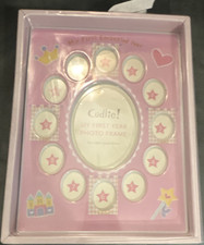 Cudlie My First Year Photo Frame Girls Princess Theme Pink/White