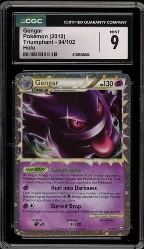 Pokemon Gengar Prime Triumphant Holo Ultra Rare #94 CGC 9 Mint