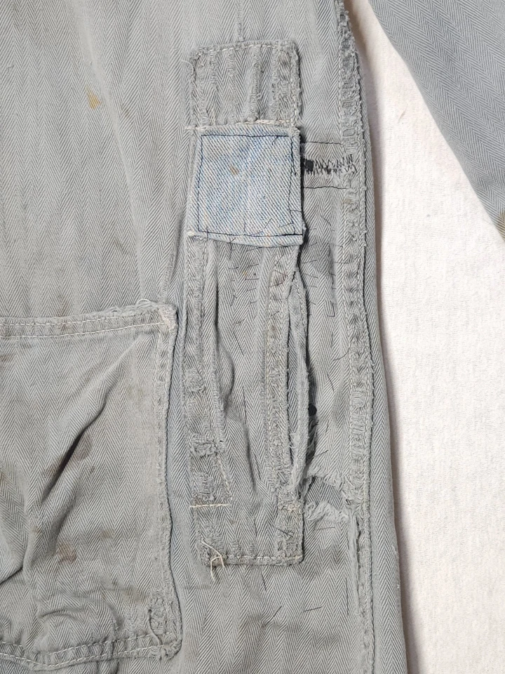 Abrigo de ingeniero sanfordizado vintage años 40/50 Carter's sarga espiga retazos Foto 4 de 4