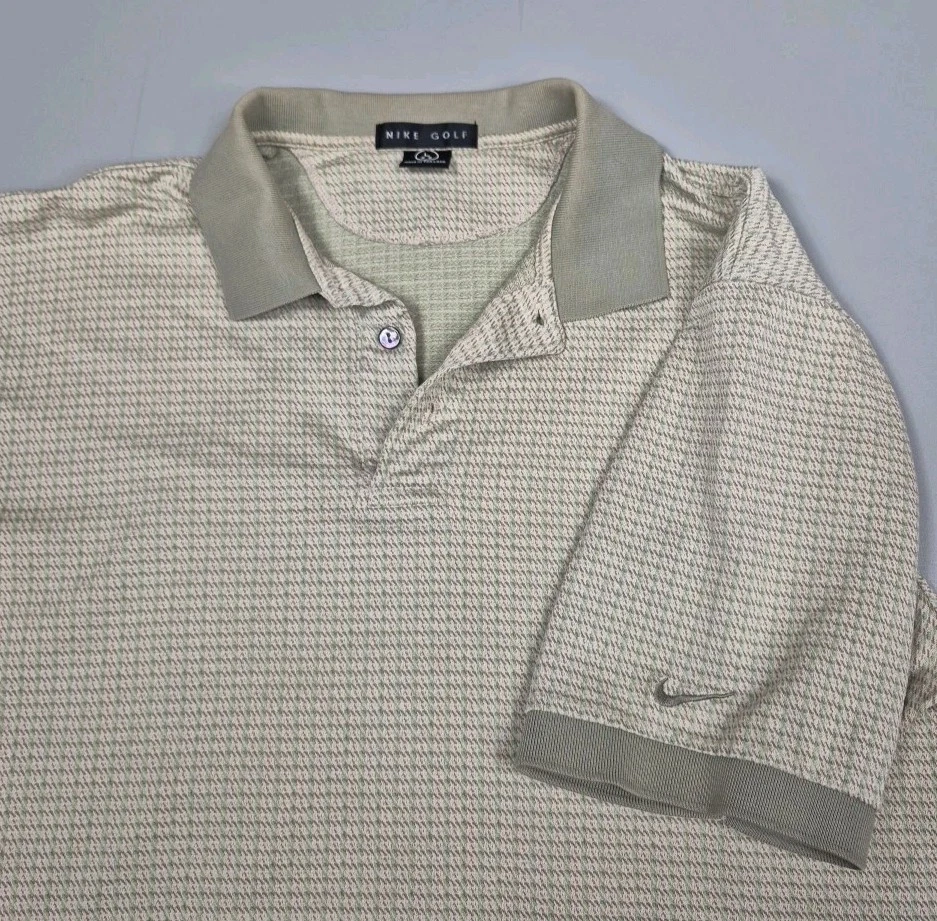 Vintage NIKE Golf Polo Shirt Black Label 90's Swoosh Men's Medium S/S RARE - Image 4 of 4