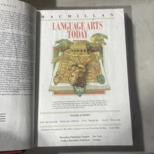 Language Arts Today Ser.: Teacher's (1990 Hardcover, )