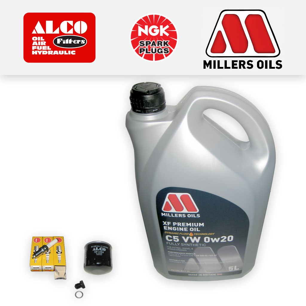 SERVICE KIT for VW UP! 1.0 OIL FILTER SPARK PLUGS +XF C3 0w20 OIL (2020-2021)
