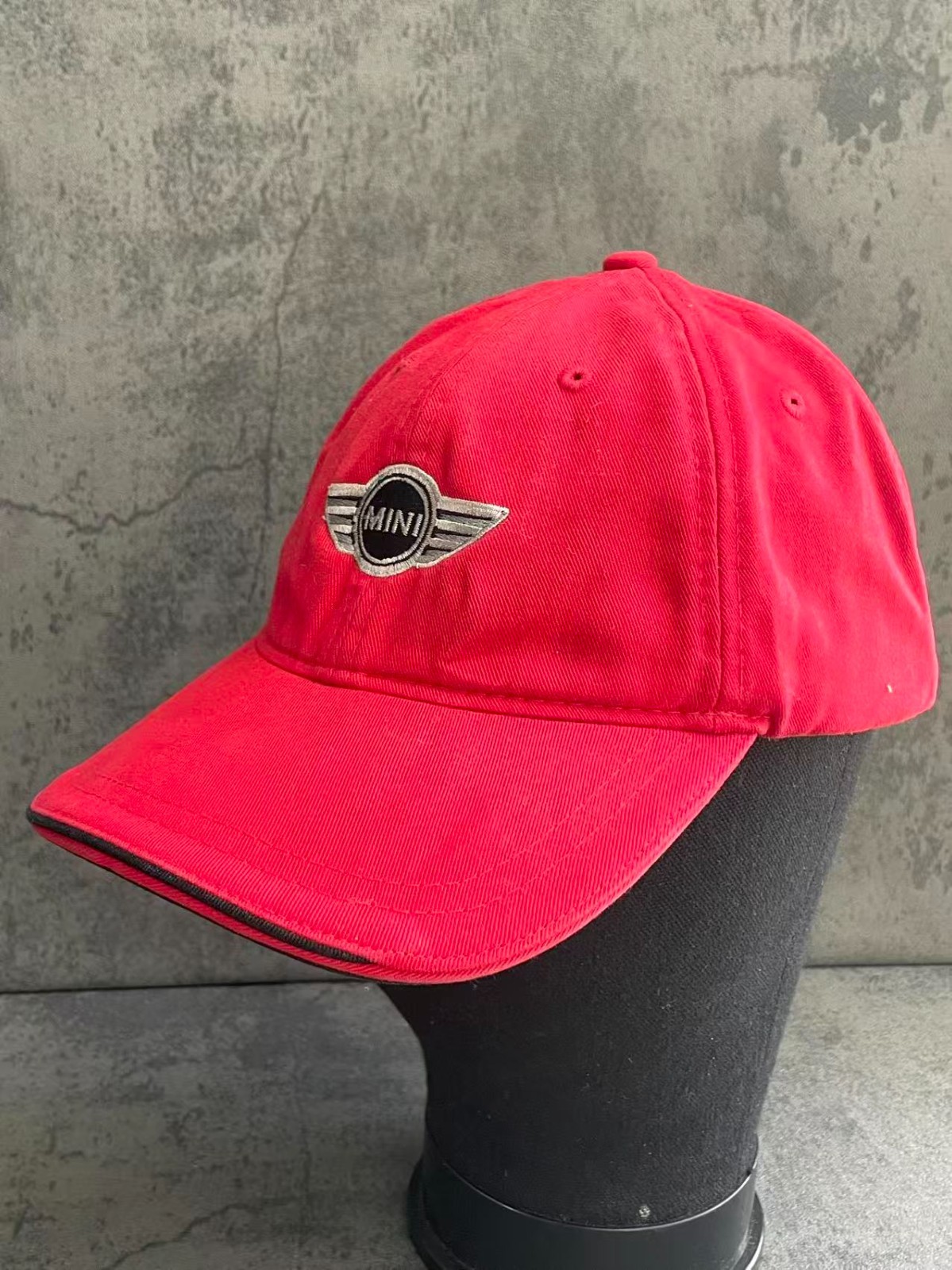 Mini Cooper Adjustable Strapback Dad Cap Red USA … - image 3