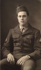 Vintage 1940 s WW2 US ARMY SOLDIER PHOTO Named Annotated
