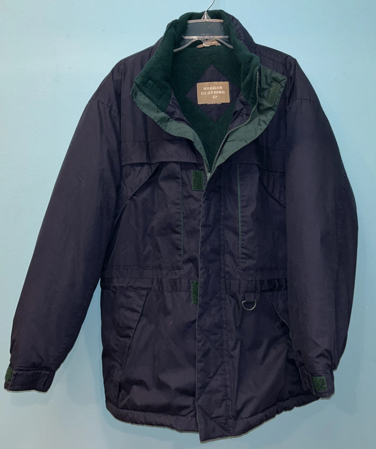 Vtg. Hagar Men’s Bomber Jacket w/ Fleece Lining and Down- like Filled sz Large