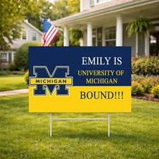 College Bound Senior Yard Sign Graduation High School Class