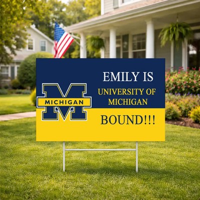 College Bound Senior Yard Sign Graduation High School Class