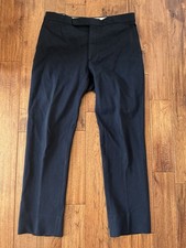 Ralph Lauren Purple Label Navy Pants, Cotton Blend, Made in Italy, size 38
