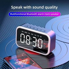 Multifunctional FM Radio Alarm Clock,Bluetooth Speaker,3 Alarms & Night Light UK
