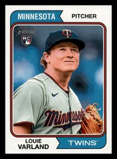 Louie Varland RC 2023 Topps Heritage #46 Rookie Minnesota Twins Mint